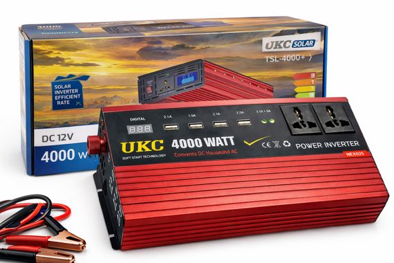 Преобразователь напряжения Power Inverter 4000W c 12V на 220