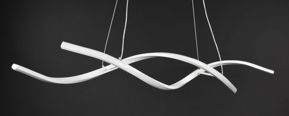 Люстра світлодіодна підвісна LED світильник для квартири на стелю лед 27452 Білий 25-100х14х103 см. | Зображення 1