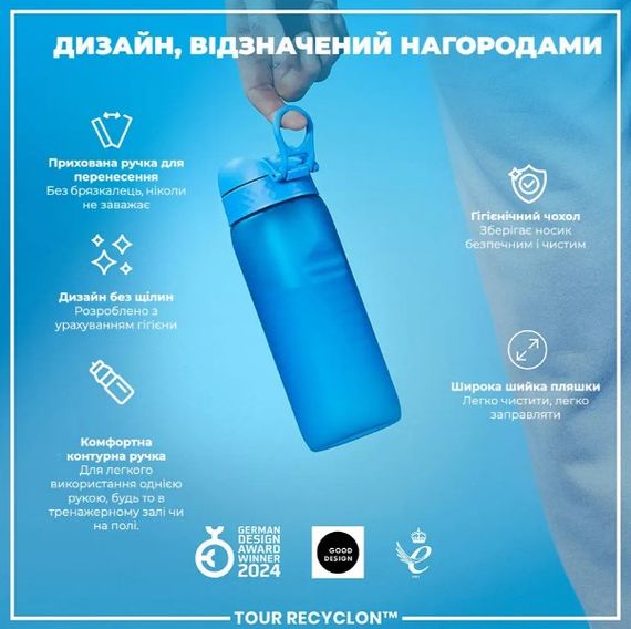 Пляшка для води ION8 750 мл (ЕКО пляшка) BPA Free Blue (I8RF750BLU) | Зображення 3