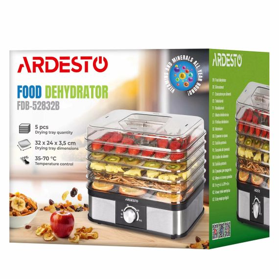 Сушилка для продуктов Ardesto FDB-52832B 245 Вт | Зображення 5