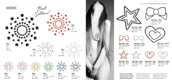 Прикраси для грудей та бікіні зі стразами Bijoux Indiscrets Flamboyant смарагдово-блакитний | Зображення 5