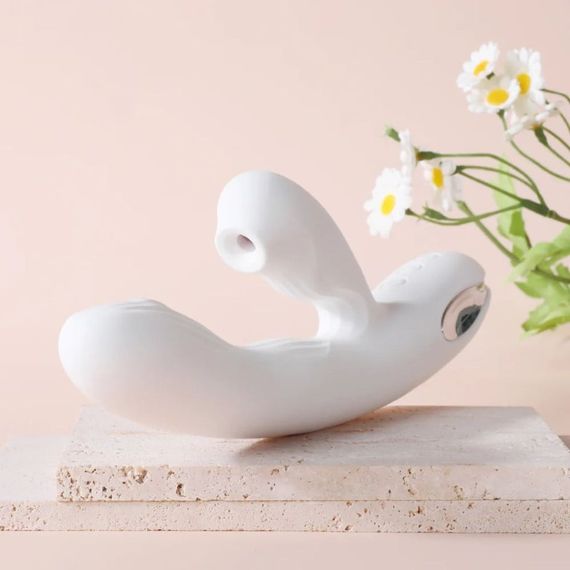 Вібратор-кролик із вакуумною стимуляцією BeYourLover Eria з підігрівом, білий sexstyle | Зображення 6