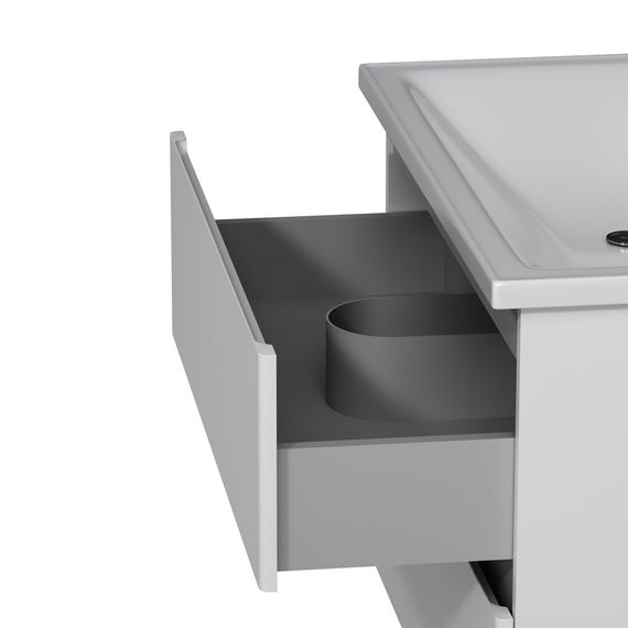 Тумба підвісна AM.PM X - Joy 80 см білий глянець з умивальником (M85-FHX0802-WC0802WG38) | Зображення 3