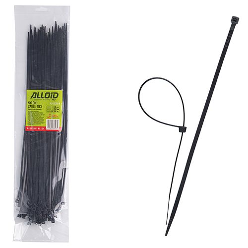 Хомут пластиковий Alloid 3.6 х 350 100 шт./уп. чорний