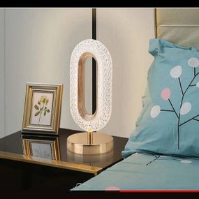 Лампа-нічник кристальна Creative Table Lamp 3 режиму Золото
