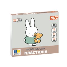 Пластилин YES Miffy 540718 10 цветов