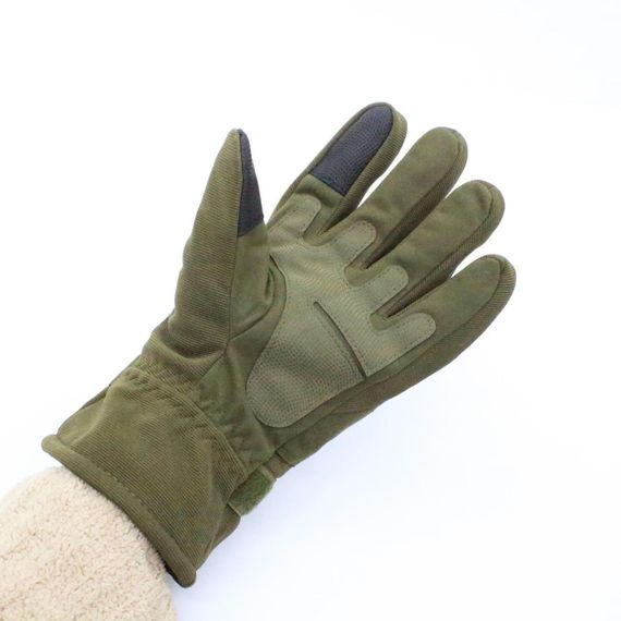 Зимние тактические перчатки с сенсорным пальцем, Размер L / Полнопалые водонепроницаемые перчатки на меху | Зображення 7