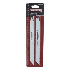 Шабельні полотна S 1122 BF н-р 2шт (HS118029) HAISSER для шабельної пили, товстий листовий метал (3 - 8 мм). До 175 мм