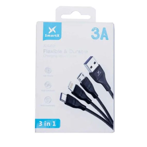 Кабель для зарядки 3-in-1 microUSB/Type-C/Lightning UR521 | Зображення 4