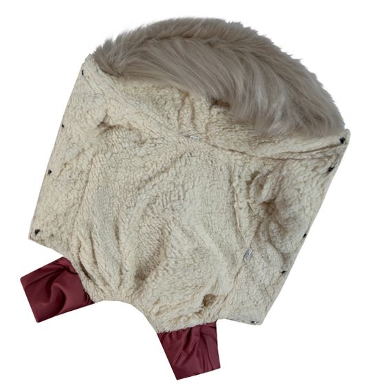 Зимовий комбінезон для дівчаток хутро теракот AD-34 | Зображення 3