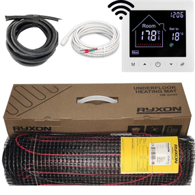 Комплект нагревательный мат Ryxon HM 200 W/m²(ø3.5 мм)+терморегулятор сWi-Fi 10,0 м² (2000 Вт)