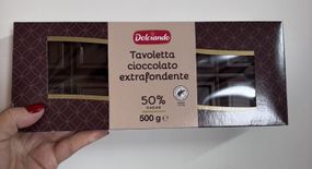 Італійський шоколад чорний Dolciando Extra Fondente, 500 грамів (50% какао)