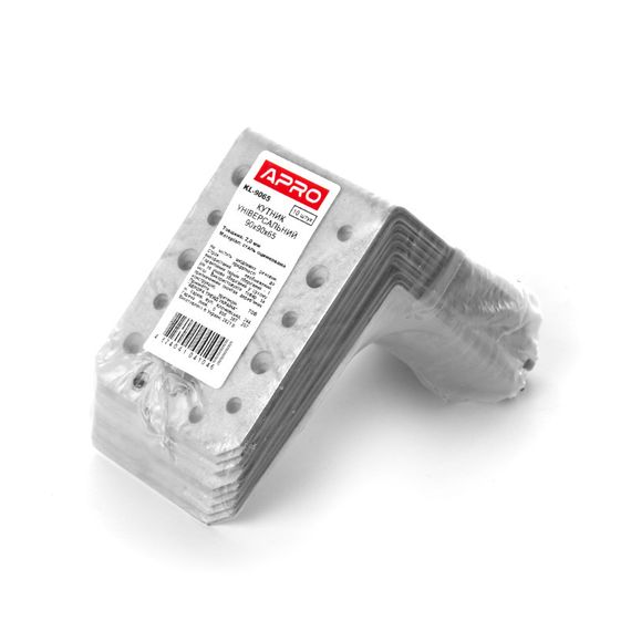 Угольник универсальный 90х90х65х2.0мм оц. (пачка, кратно 10шт) APRO | Зображення 2