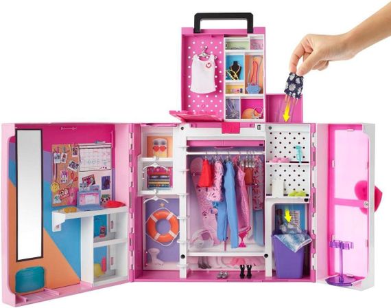 Игровой набор Барби Двухэтажный шкаф Мечты для куклы Mattel Barbie Dream Closet Playset | Зображення 3