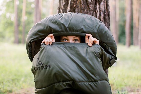 Спальний мішок Totem Hunter XXL кокон лівий olive 220/90-55 UTTS-005 | Зображення 3