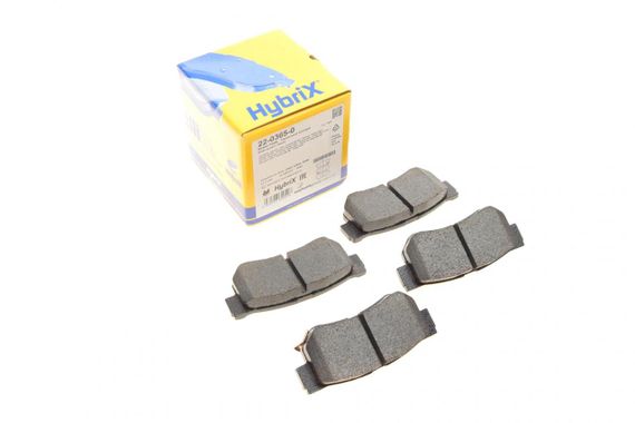 Колодки гальмівні задні Hyundai Tucson 04- Santa Fe Getz Sonata 98-12 Kia Sportage Carens 04- 22-0365-0