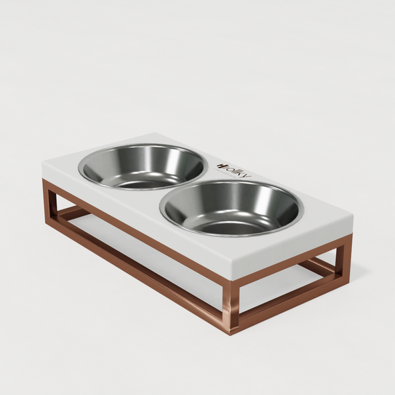 Миски на подставке для маленьких собак и котов Hollky Base XS (2 × 0,25 л) BXS-28145-GLWH | Зображення 9