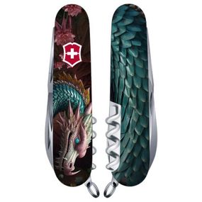 Нож Victorinox Climber Zodiac Лазурний дракон (1.3703.3_Z3290p)