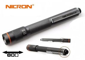 Ручний міні ліхтар із зумом NICRON B22W (120LM, HI CRI Lumileds LED, IPX5, Фокусування, Живлення 2*AAA)