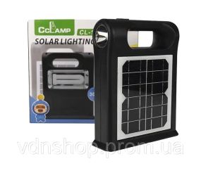 Портативна вбудована сонячна панель Cclamp CL-12, ліхтар із додатковими світлодіодними лампами та бічними лампами