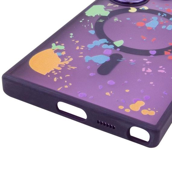 Чехол TPU+PC Flush with Magnetic Fit для Samsung Galaxy S25 Ultra  Dark purple | Зображення 4