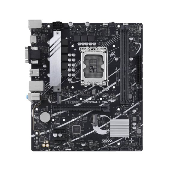 Материнcька плата ASUS  PRIME B760M-K D4 s1700 B760 2xDDR4 M.2 HDMI D-Sub mATX (90MB1DS0-M1EAY0)