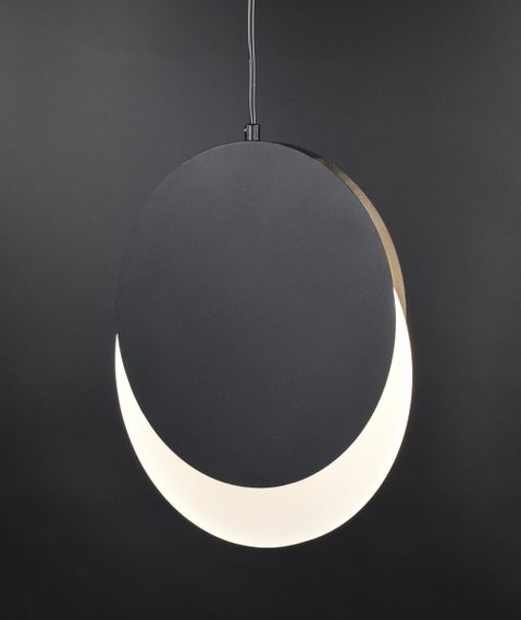 Люстра світлодіодна підвісна LED світильник для квартири на стелю лед 26674 Чорний 40-200х28х10 см. | Зображення 7