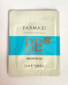 Пробник саше тестер тонального бб крема Farmasi bb cream spf15 Medium 03 2,5 мл