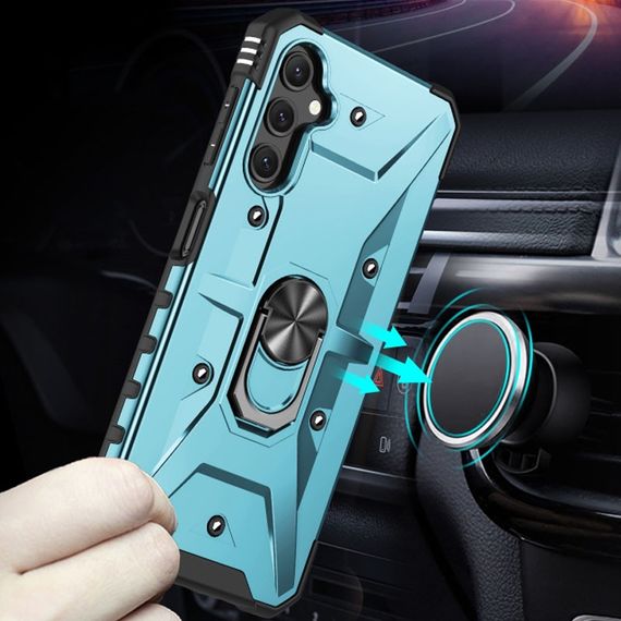 Ударопрочный чехол Pathfinder Ring для Samsung Galaxy A54 5G Голубой / Light Blue | Зображення 4