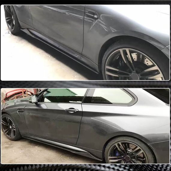 Накладки на пороги V1 (для F87, Карбон) для BMW 2 серия F22/23 2014-2021 гг | Зображення 3