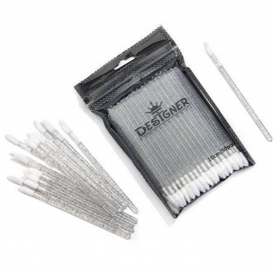 Пластикові мікростіки 10см  чорні (у пакетику) 100шт | Зображення 2