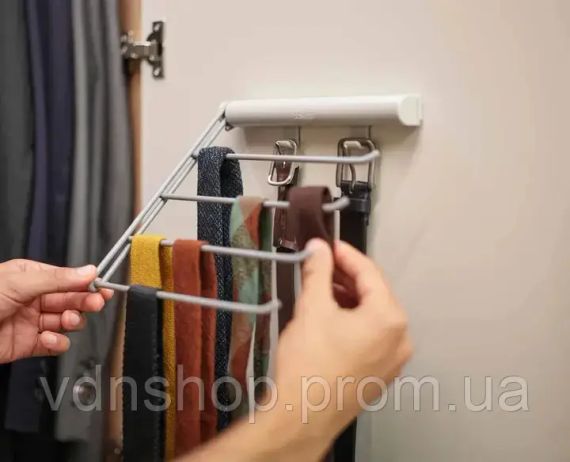 Вешалка универсальная для галстуков и ремней HOOK AND 1-32