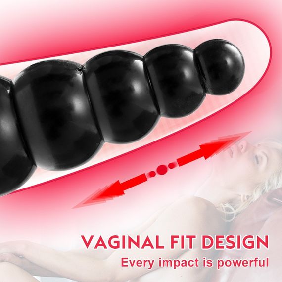 Анальна пробка-ялинка на присосці 16*5,5 см | Зображення 6