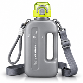 Спортивна пляшка для води SUMMER 750 мл — багаторазова з еко-пластику BPA-free, герметична кришка, чорний градієнт