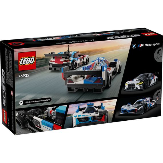 Конструктор LEGO Speed Champions Гоночні автомобілі BMW M4 GT3 та BMW M Hybrid V8 676 деталей (76922) | Зображення 7