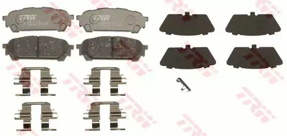 Гальмівні колодки дискові SUBARU Impreza, TRW (GDB3395) | Зображення 1