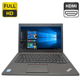 Ноутбук Lenovo ThinkPad T460 / 14" (1920x1080) IPS / Intel Core i5-6300U (2 (4) ядра по 2.4 - 3.0 GHz) / 8 GB DDR3 / 500 GB HDD / Intel HD Graphics 520 / WebCam б/в