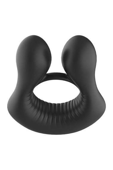 Кольцо эрекционное для пениса с вибрацией Dream Toys черное sexstyle | Зображення 4