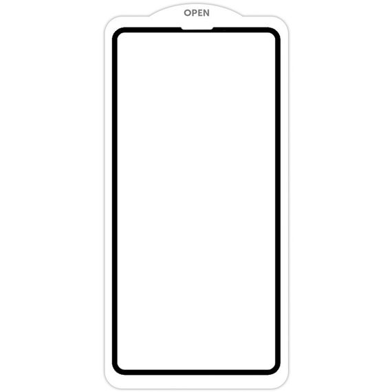 Защитное стекло SKLO 5D (тех.пак) для Apple iPhone 13 Pro Max / 14 Plus (6.7") Черный / Белая подложка