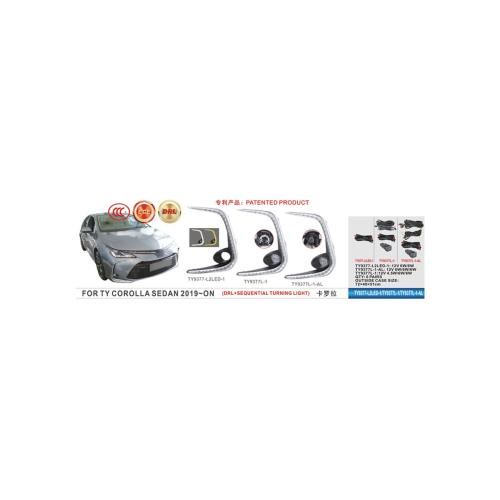 Фари дод. модель Toyota Corolla SD 2018-/TY-9377L-1/H8-12V35W+DRL-6W/6W/FOG+DRL+TURN/ел.проводка | Зображення 1