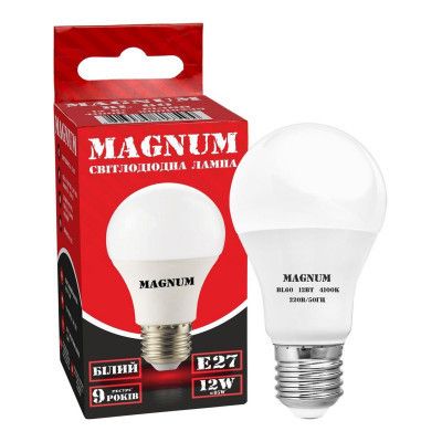 Лампочка MAGNUM BL 60 12 Вт 4100K 220В E27 (90020657) | Зображення 1