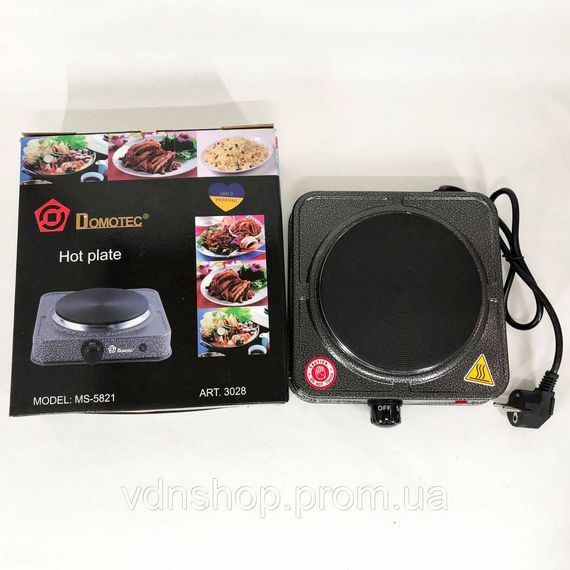 Портативна плита електро, Надійна настільна плита для дому, Електроплита настільна побутова IW-69 | Зображення 4