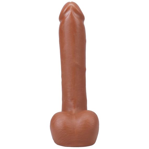 Фалоімітатор Doc Johnson The Realistic Cock ULTRASKYN - 9 Inch with Balls Caramel Sex Aura | Зображення 3