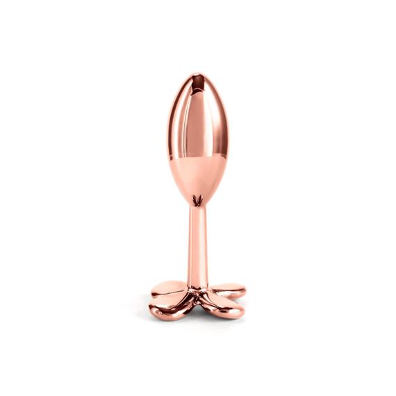 Анальна пробка NS Novelties Rear Assets — Clover — Rose Gold Sex Aura