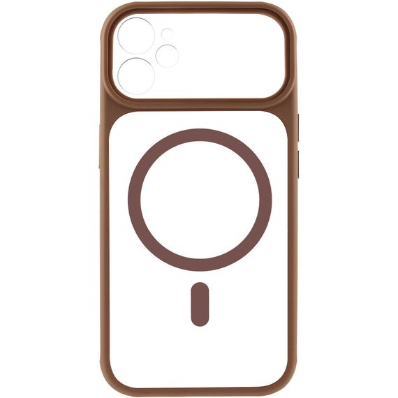 Чохол TPU+PC GETMAN Moon Clear with MagSafe для Apple iPhone 11 (6.1") Brown | Зображення 1