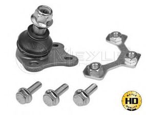 Опора кульова AUDI A3, SEAT LEON, VW GOLF IV 96-10 перед. міст низ зліва(Вир-во MEYLE) MEYLE 1160108287HD на AUDI A3 (8L1)