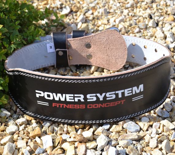 Пояс для важкої атлетики Power System PS-3100 Power шкіряний Black M | Зображення 4