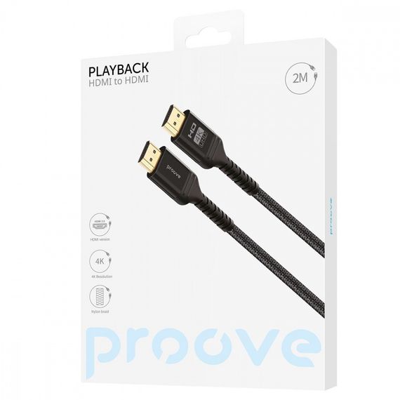 Кабель Proove PlayBack HDMI to HDMI 2м | Зображення 1