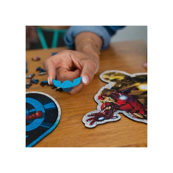 Пазл Trefl Wooden Marvel Heroes Відважна залізна людина 160 елементів (5900511201833) | Зображення 3