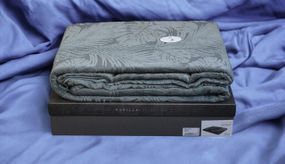 Махровое покрывало Pupilla 220 х 240 см Filipin Antrasit